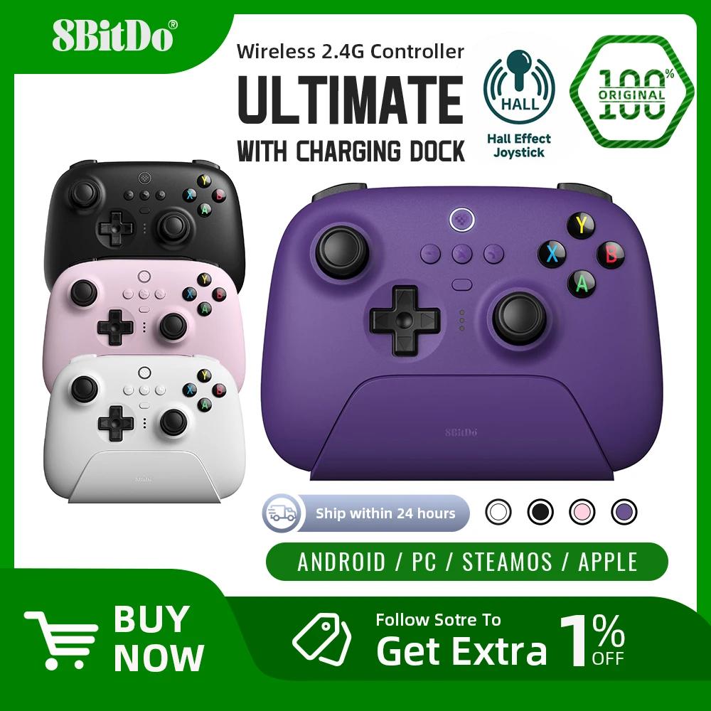 8BitDo Ƽ   е Ʈѷ, PC,  10, 11,  ũ, ȵ̵,   ũ , 2.4G